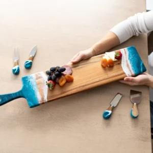 Acacia Baguette Board - Resin Backing