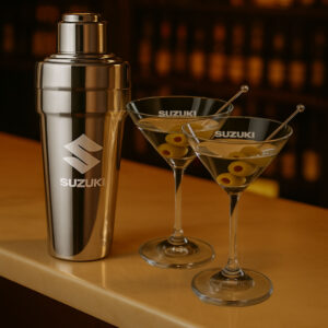Milano Shaker and Burlington Martini Set